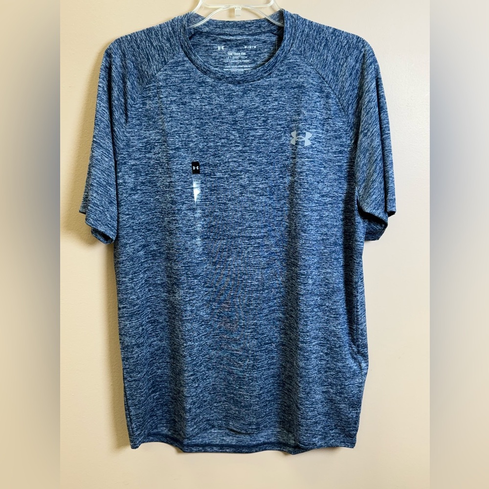 Under Armour Men's Heathered Blue Short Sleeve Tee